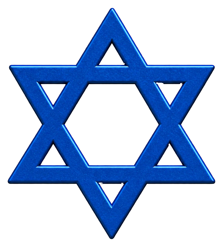 BitShekel, a blue beveled six-pointed star